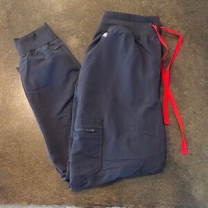 Figs Zamora Joggers Medium Petite Charcoal Scrub Pants